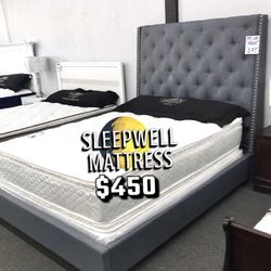 New Queen Bed Frame With Mattress