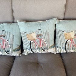 Nantucket Bike Decorative Pillows