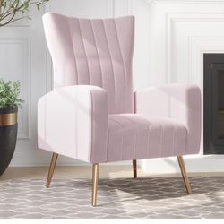 Pink Velvet Accent Chairs for Living Room