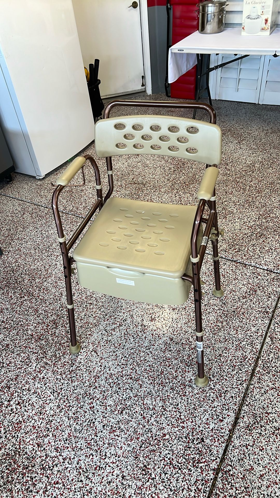 Portable Medline bedside commode