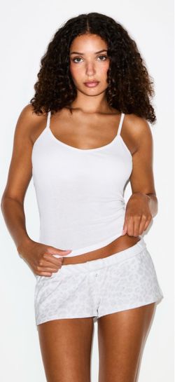 SKIMS Leopard Print Button Front Short
