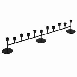 Long Black Metal Taper Candle Holder