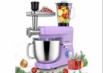 COOKLEE 6-in-1 Stand Mixer with Attachments – Like New