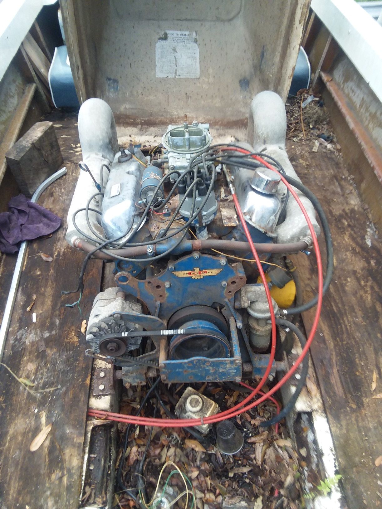 1970 correct craft mustang boat with a 302. holman moody in great condition yes trailer goes with the boat