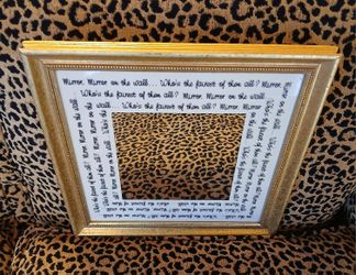 MIRROR MIRROR ON THE WALL, WHO'S THE FAIREST OF THEM ALL?