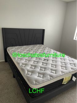 New bed frame queen size with mattress