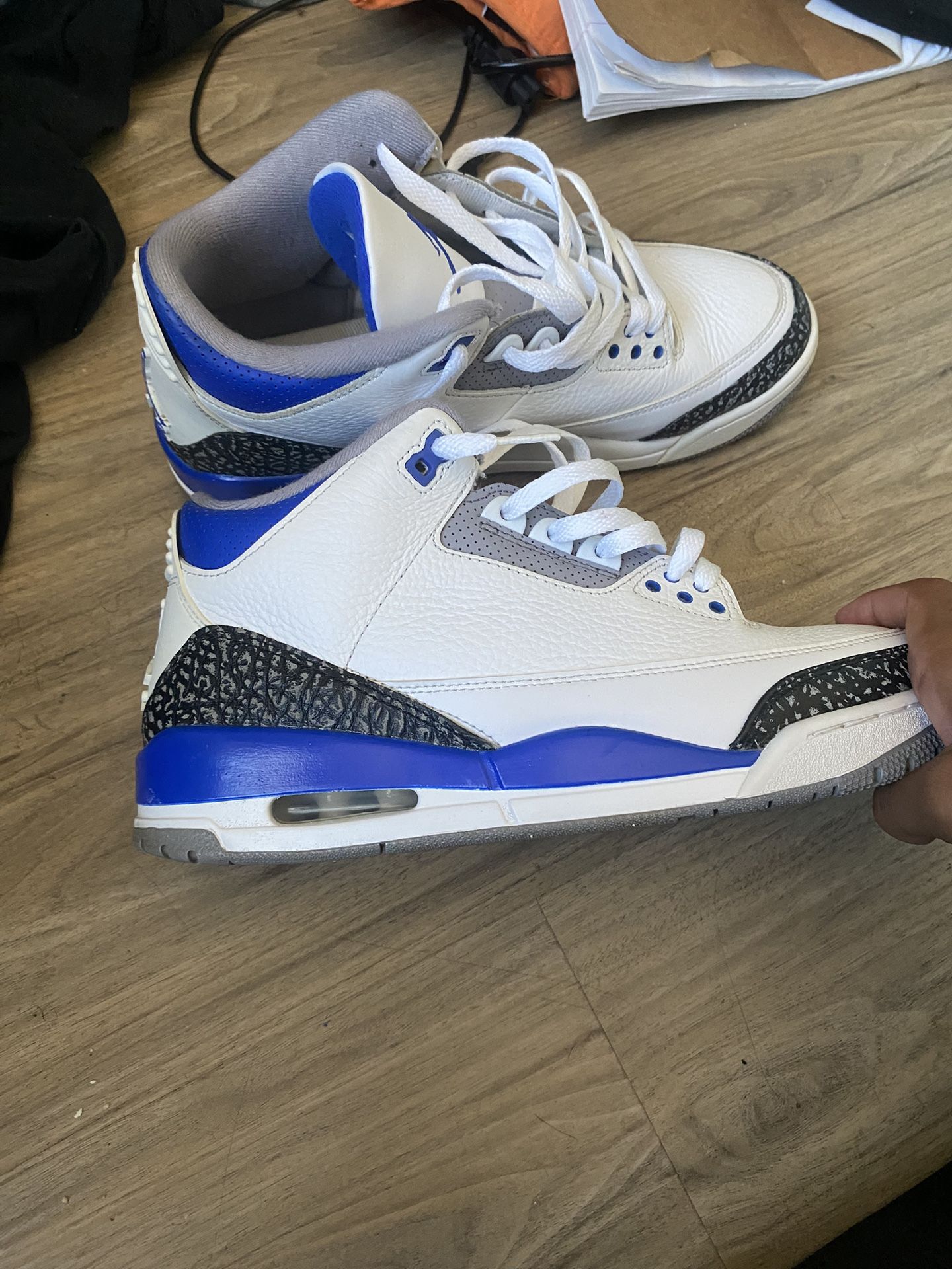 jordan 3 racer blue size 10