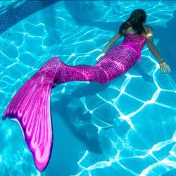 New Finfun Pink Mermaid Tail M