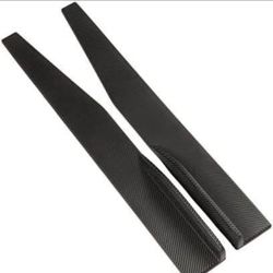 Universal Side Skirt Car Body Styling Fin Extension Side Lip Car Styling Carbon Fiber Side Skirt 2pcs 29 inch  Brand New B48 