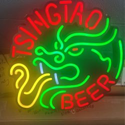 Tsingtao Beer Dragon Neon