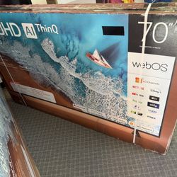 70 Lg Tv 4K Smart Hdtv $55 down on financing free delivery six month warranty