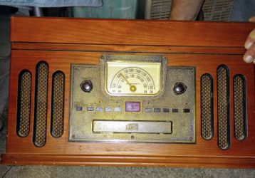 Radio, Cassette Player, And Record Player 