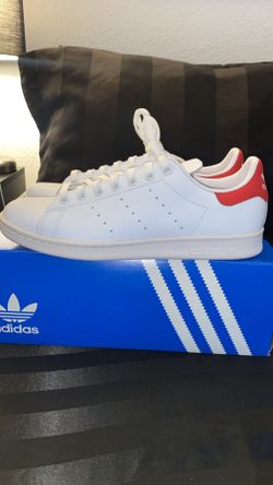 Adidas Stan Smiths Men’s Size 8.5 White Red