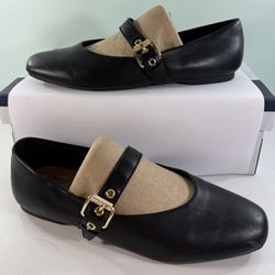 DV by DOLCE VITA Women's Mauryce Buckle Flat Shoes - size 8