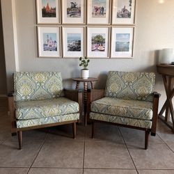 Set Vintage Mid-Century Lawrence Peabody Chairs