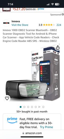 Obd2 Scanner Diagnostic Tool For Android & iPhone Car Scanner