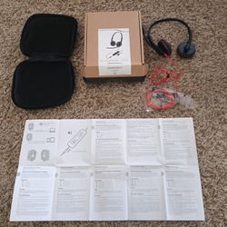 Plantronics Blackwire 3225 Brand New Adjustable Headset w Box Case Manual