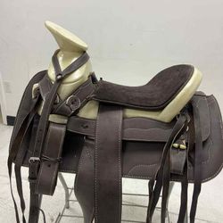 Montura Charra De Cuero Tipo Esqueleto 