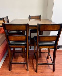 Counter Height Dining Table Set with 4 Chairs