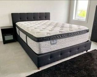 HYBRID BRAND NEW QUEEN PILLOW TOP MATTRESS AND BOXSPRING SAME DAY DELIVERY 