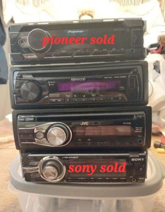 Car Stereos $40 Each Tested Good In My Car  Descriptions Below