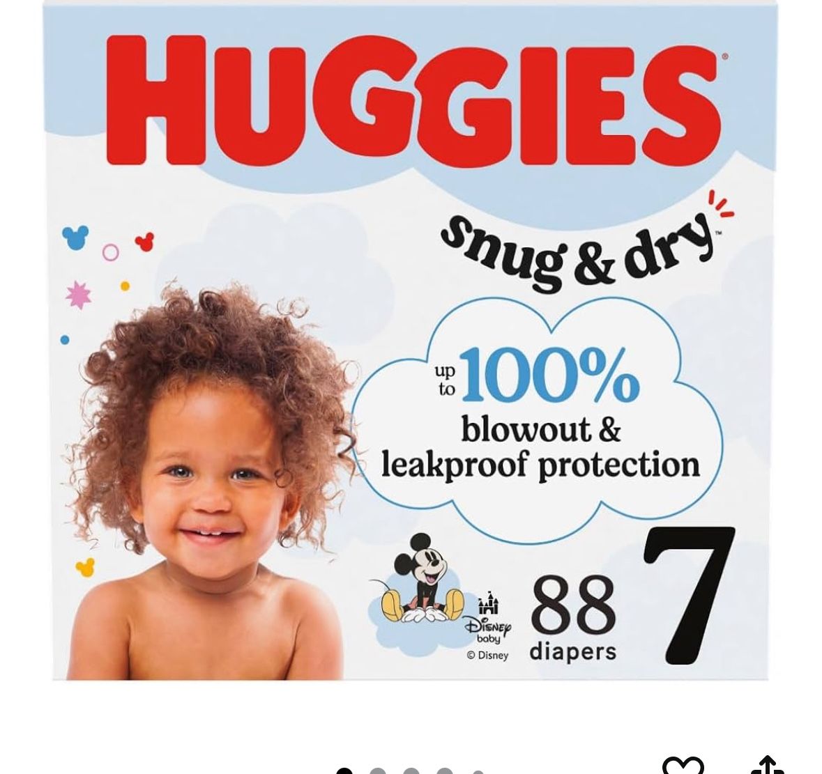 Huggies Size 7 Snug Dry -Diapers -Pañales 