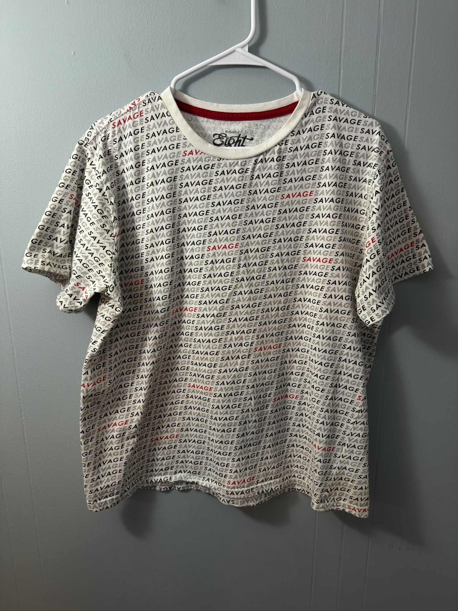 Eighty Eight Brand, Savage T Shirt, Size XL.