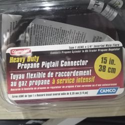 Propane Pigtail Connector New 15 In 38 Cm Camco