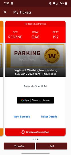 Eagles Vs Washington Redskins Parking