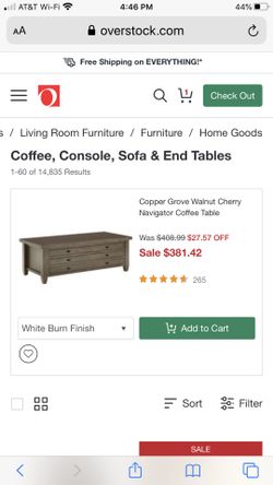 Copper Grove Navigator Coffee Table w/drawers