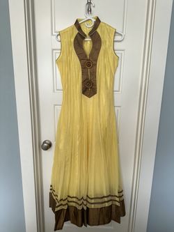 Lemon Shade Frock Suit