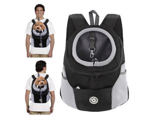 Pet Carrier Backpack,Breathable Dog Backpack Carrier with Adjustable Straps,Side Storage Pockets,Dog Head-Out Backpacks with Safety Belt,Puppy Front a