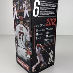 2018 Mike Trout Silver Slugger Commemorative Bobblehead LA Angels NIB SGA MLB