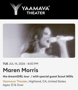 Maren Morris Tickets (2)