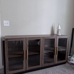 Wood Side Table / Bookshelf 