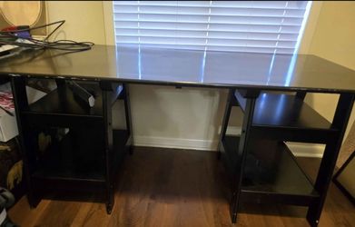 Large Sturdy Black Desk