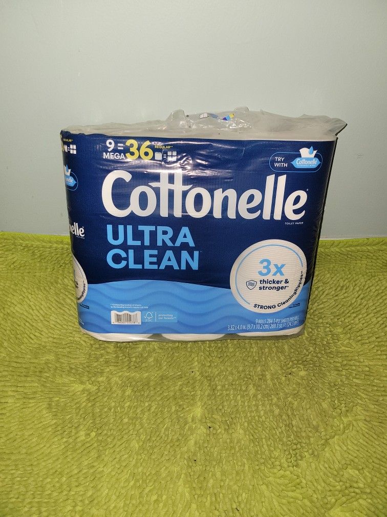 Cottonelle Ultra Clean 9 Rolls Toilet Paper