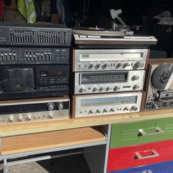 Vintage made in Japan stereo equipment equalizer record player reel to reel receivers home hi fi all tested working 