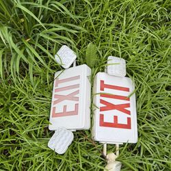 Commercial fire exit signs
