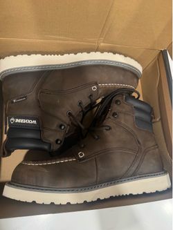 Brand new steel toe work boots