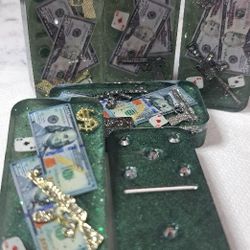 Gambling THEMED Dominoes CUSTOM MADE