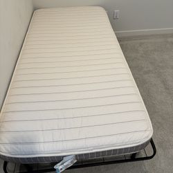 Twin Mattress XL + Bed Frame 