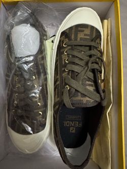 Fendi Jacquard Low-Top Sneakers