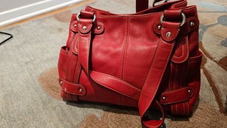 Red handbag Tignanello