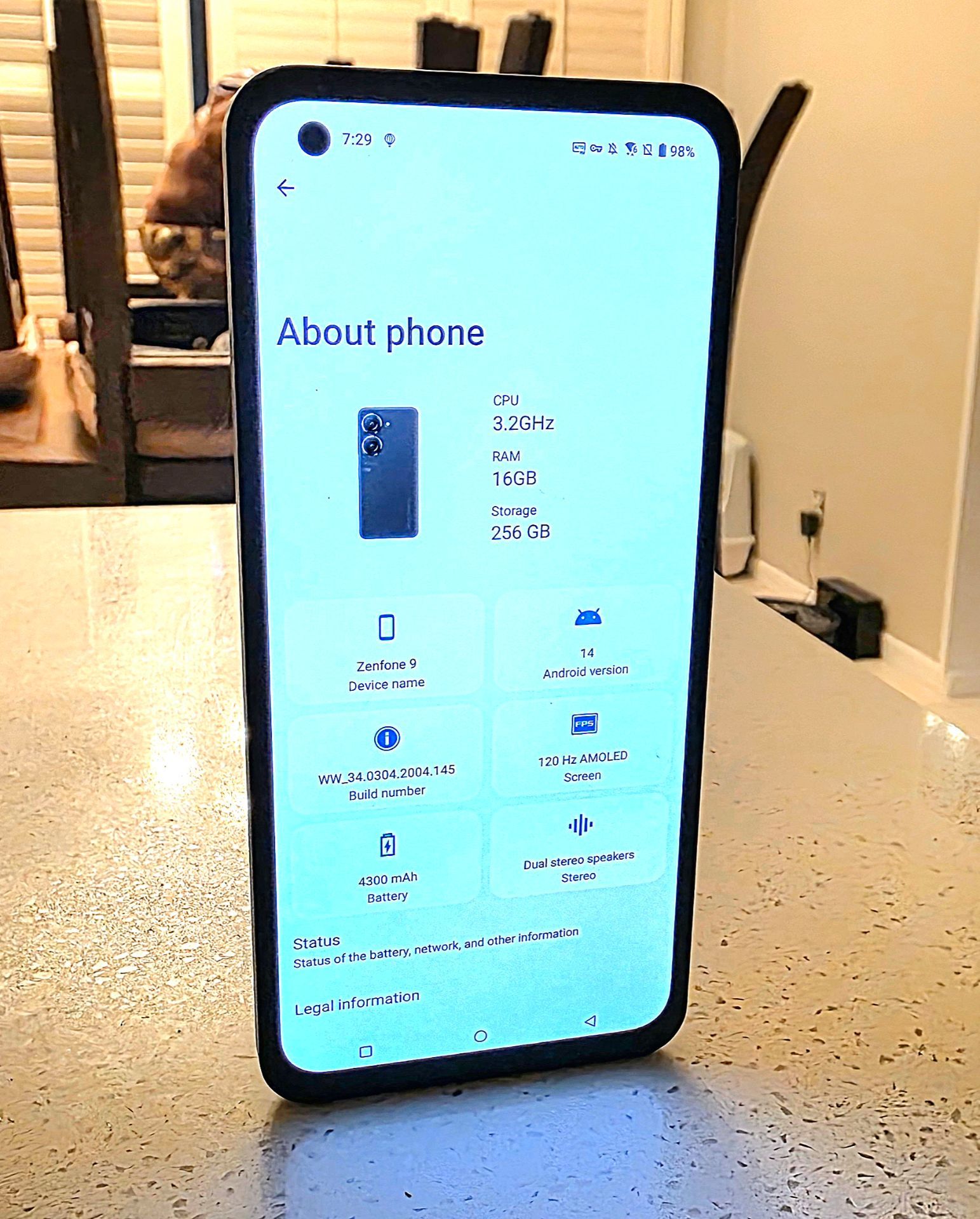 Rare Asus ZenFone 9 (16gb/256gb) Midnight Black