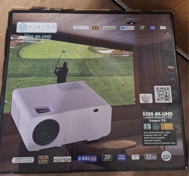 4k Uhd 3d Laser Projector Smart Tv System