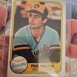 Paul Molitor '81 Fleer Baseball Card 