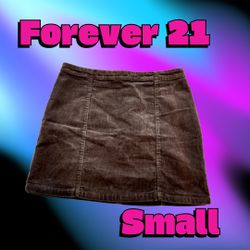 Forever 21 Brown Corduroy Mini Skirt