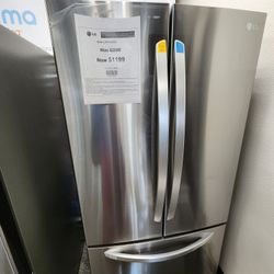 LG 25CF FRENCH REFRIGERATOR 1199! 1 YEAR WARRANTY INCLUDED!