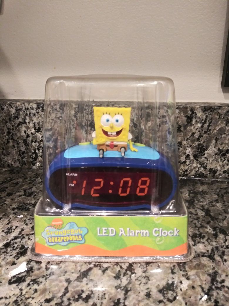 Spongebob LED Alarm clock